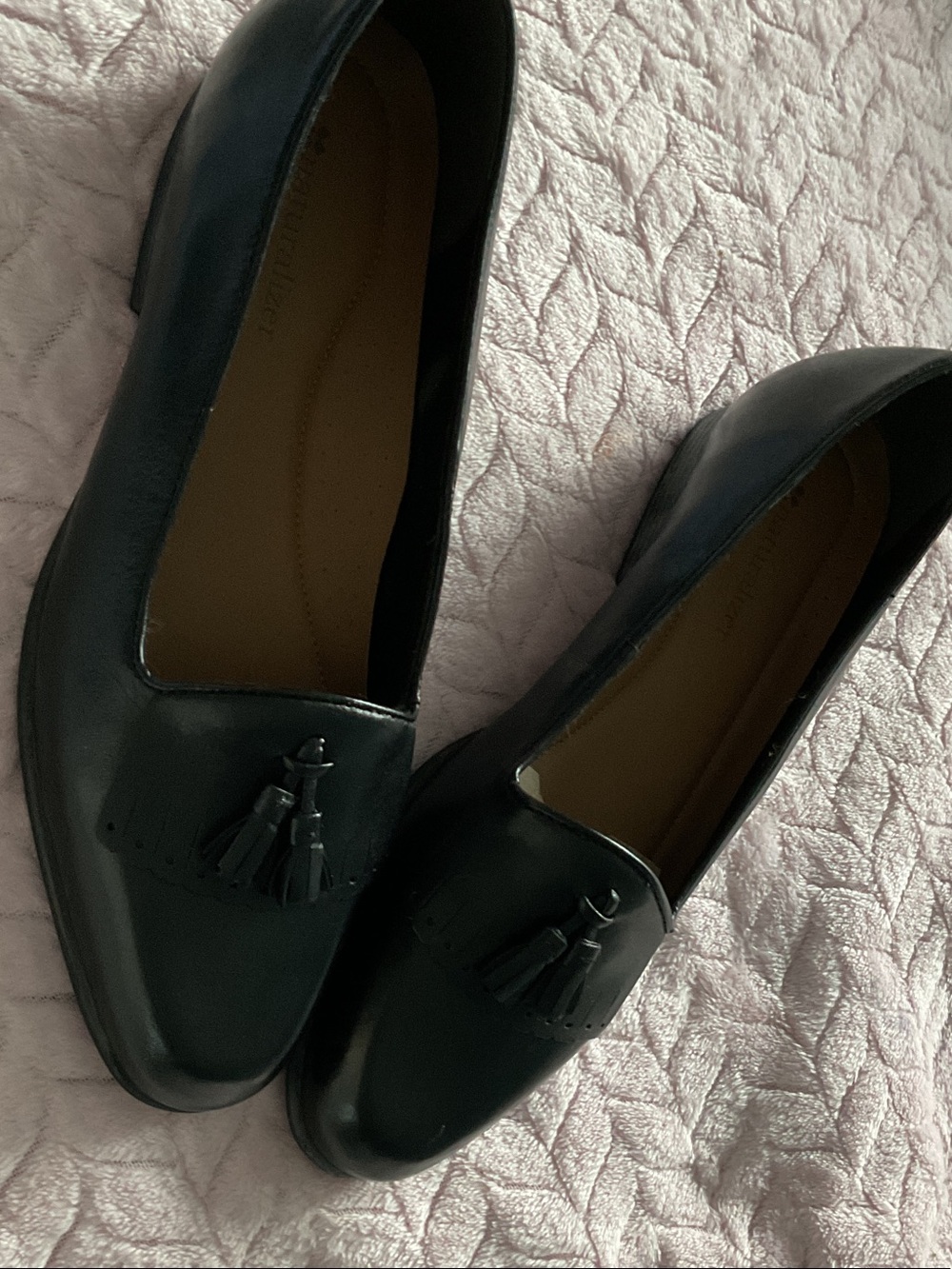 Naturalizer Black Tassel Loafers for Women